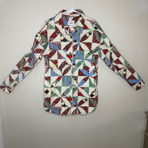 BDG Jackets & Blazers - BDG Urban Outfitters Serena Patchwork Corduroy Shacket Jacket Size Small Petite